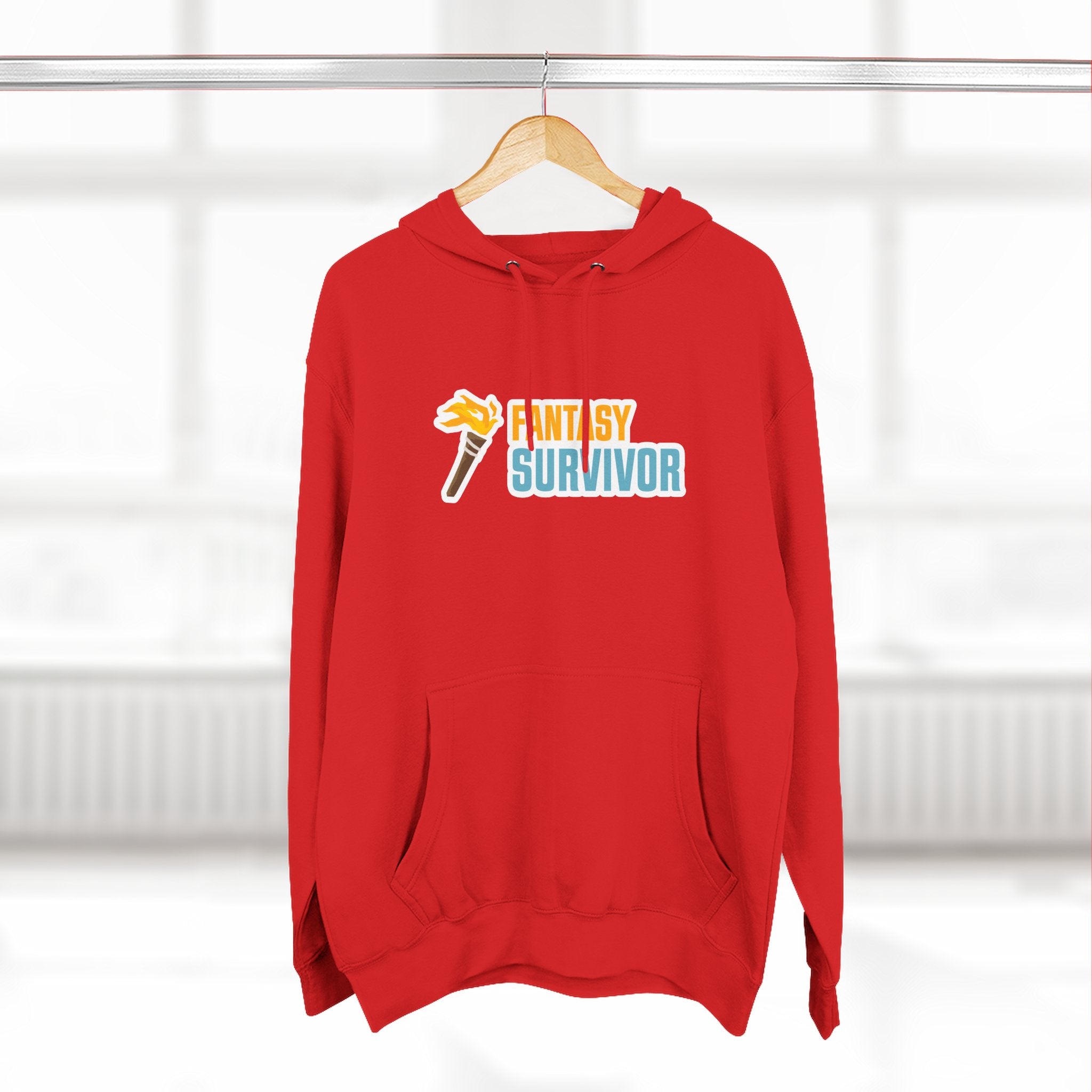 Fantasy Survivor Hoodie - Side Torch Logo
