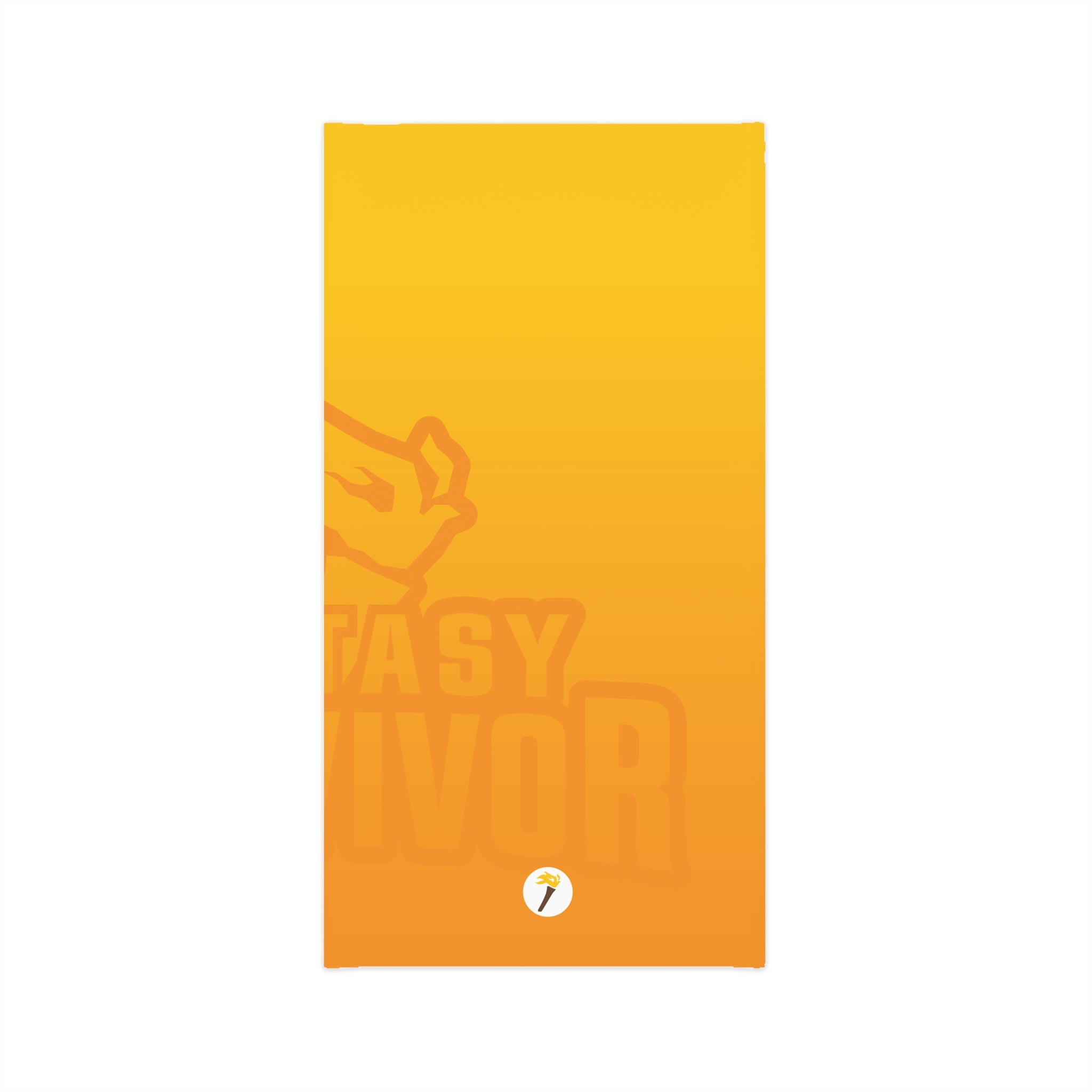 Yellow-Orange Fantasy Survivor neck gaiter