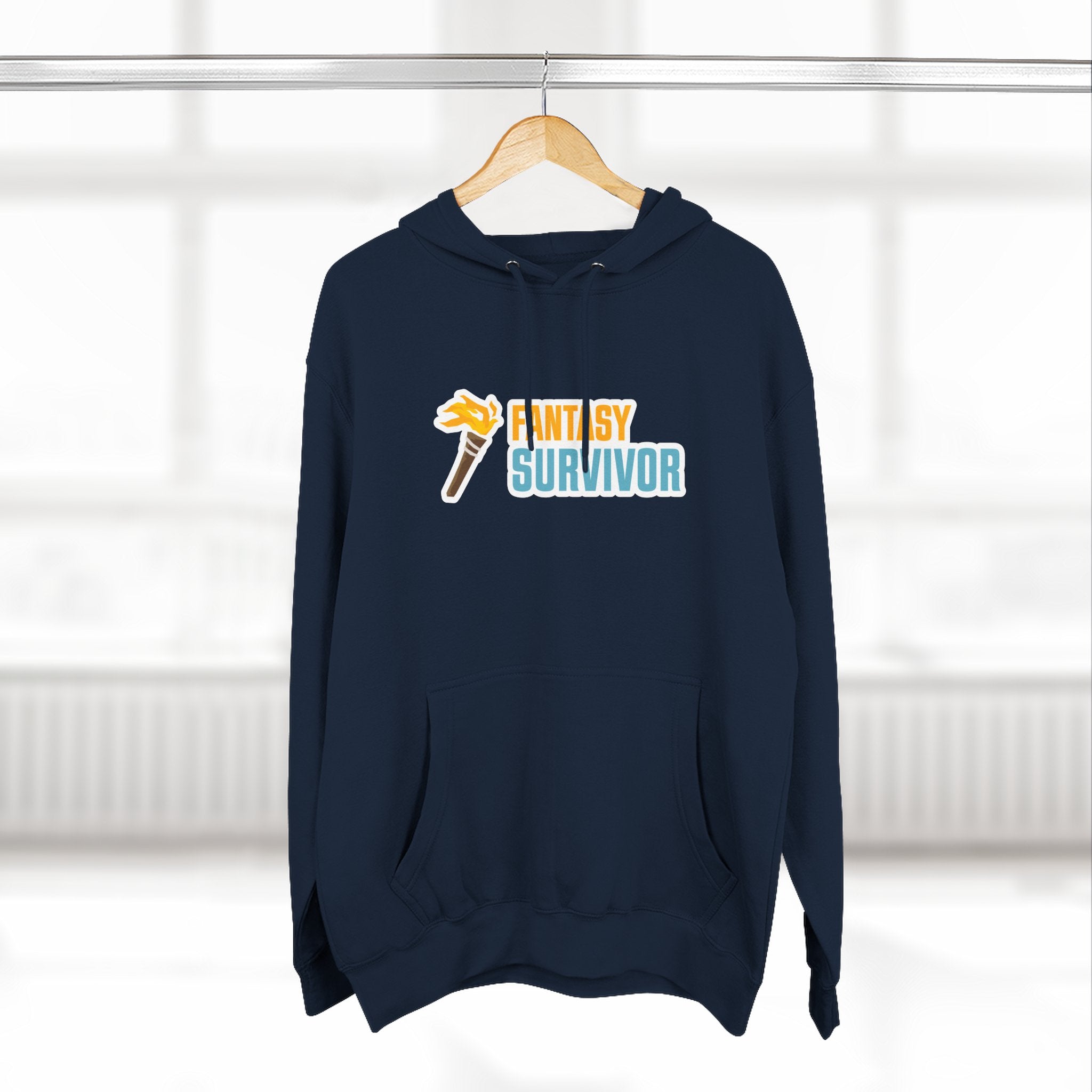 Fantasy Survivor Hoodie - Side Torch Logo