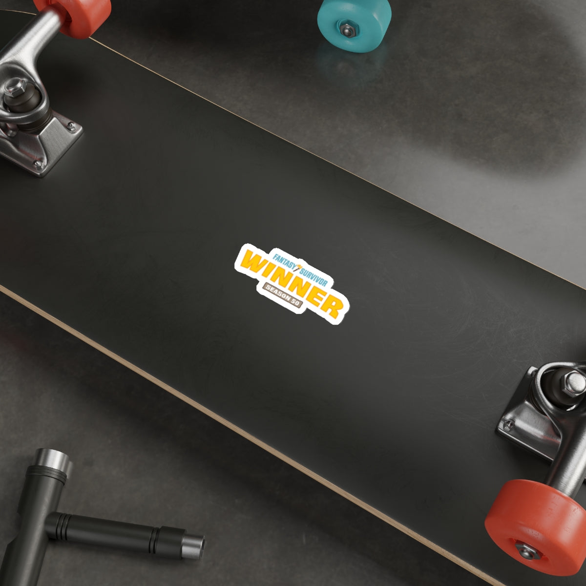 Die-Cut Sticker — "Fantasy Survivor Season 50"