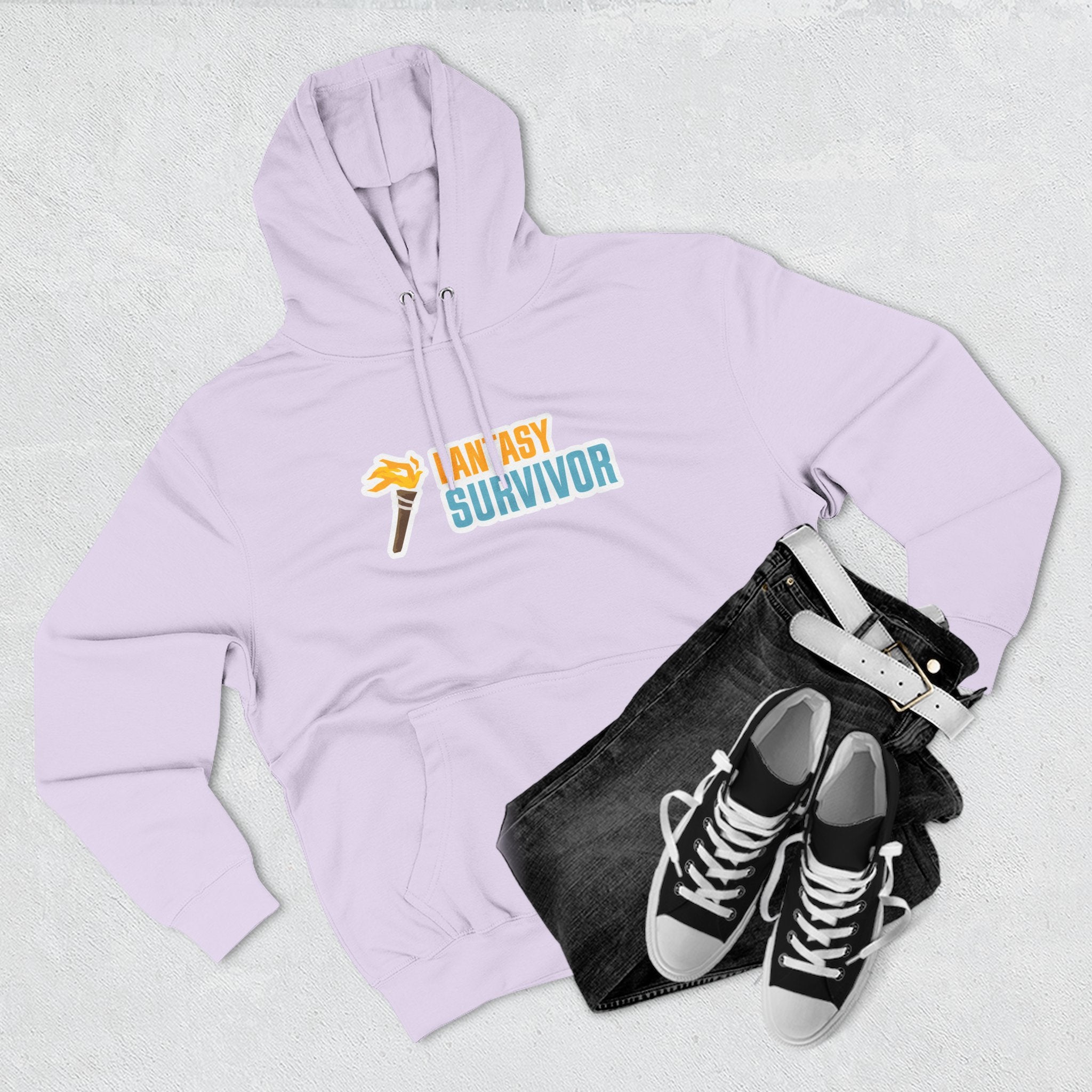 Fantasy Survivor Hoodie - Side Torch Logo