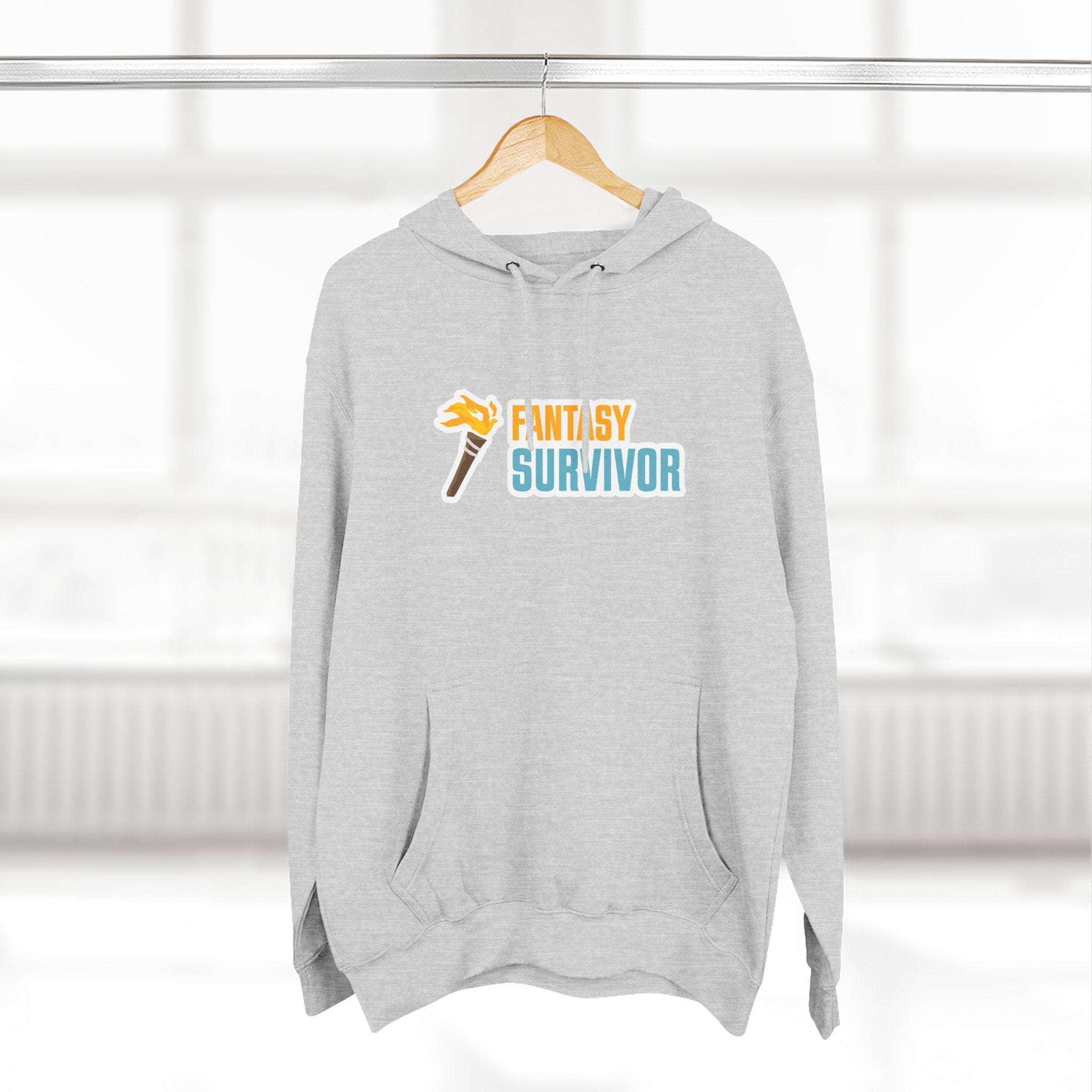 Fantasy Survivor Hoodie - Side Torch Logo
