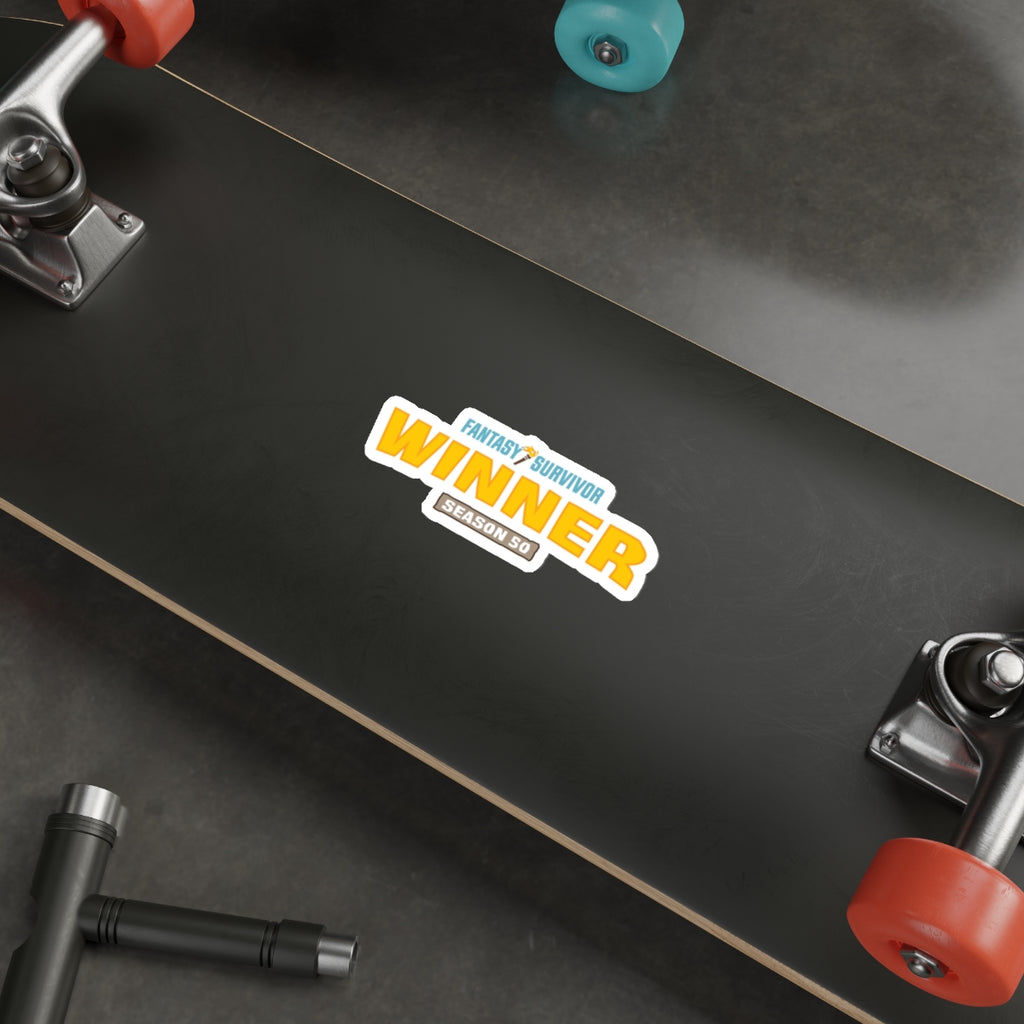 Die-Cut Sticker — "Fantasy Survivor Season 50"