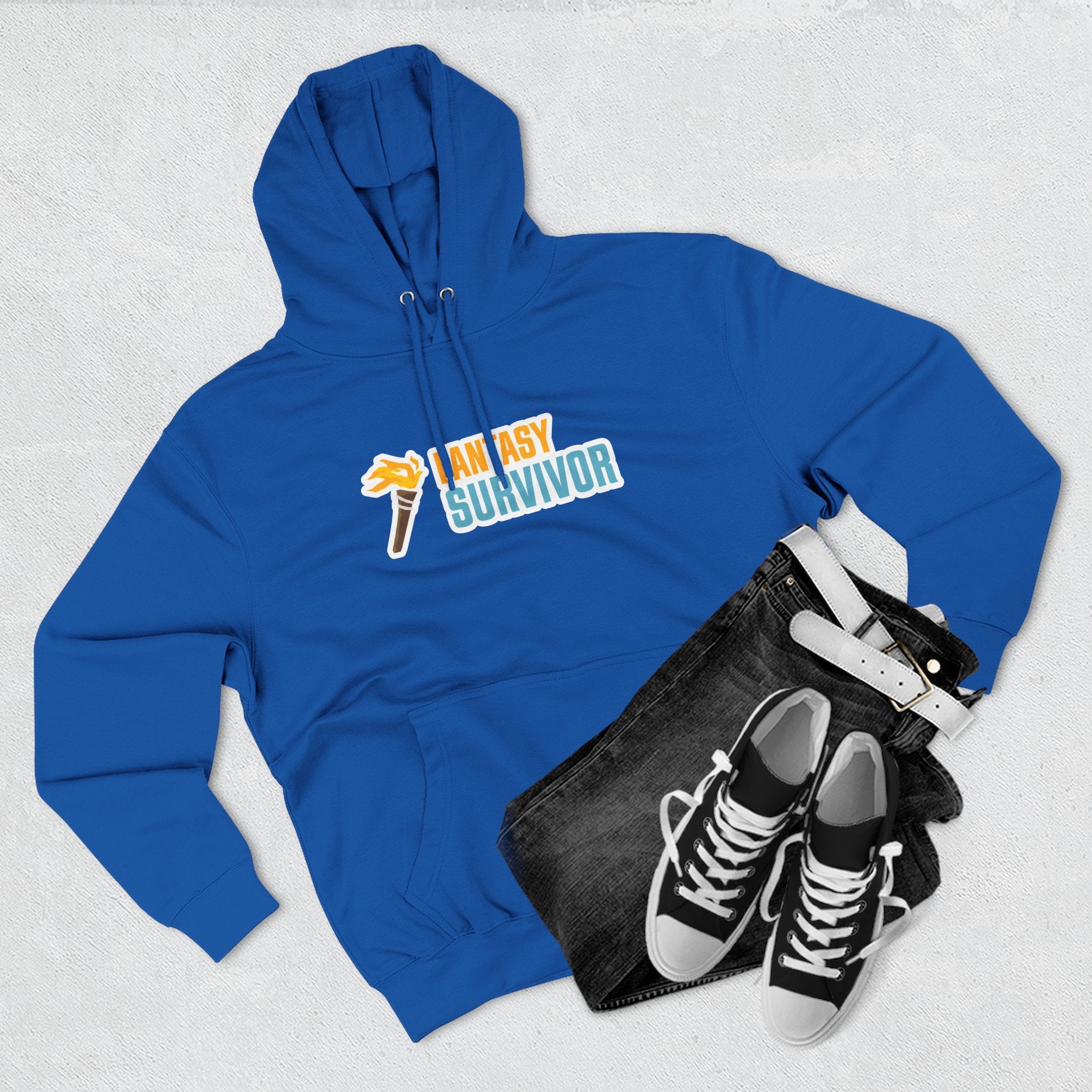 Fantasy Survivor Hoodie - Side Torch Logo