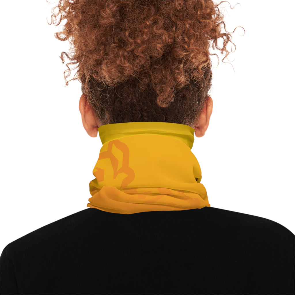 Yellow-Orange Fantasy Survivor neck gaiter