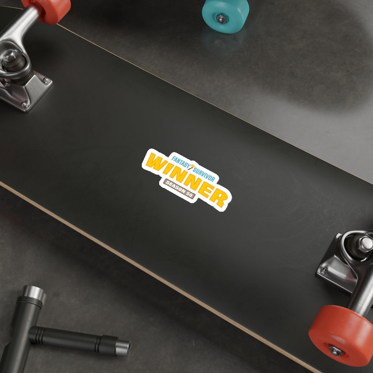 Die-Cut Sticker — "Fantasy Survivor Season 50"