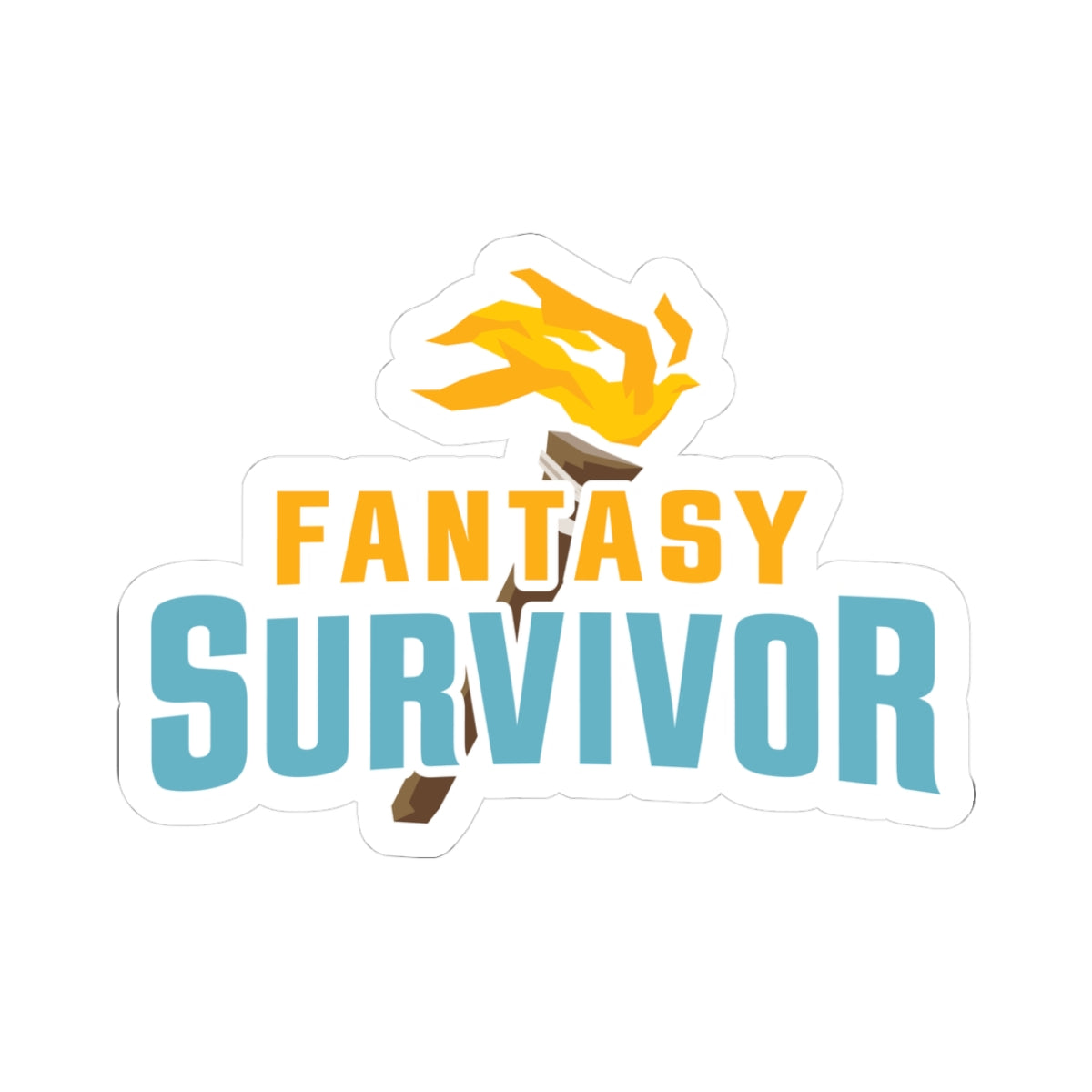 Fantasy Survivor Game Sticker