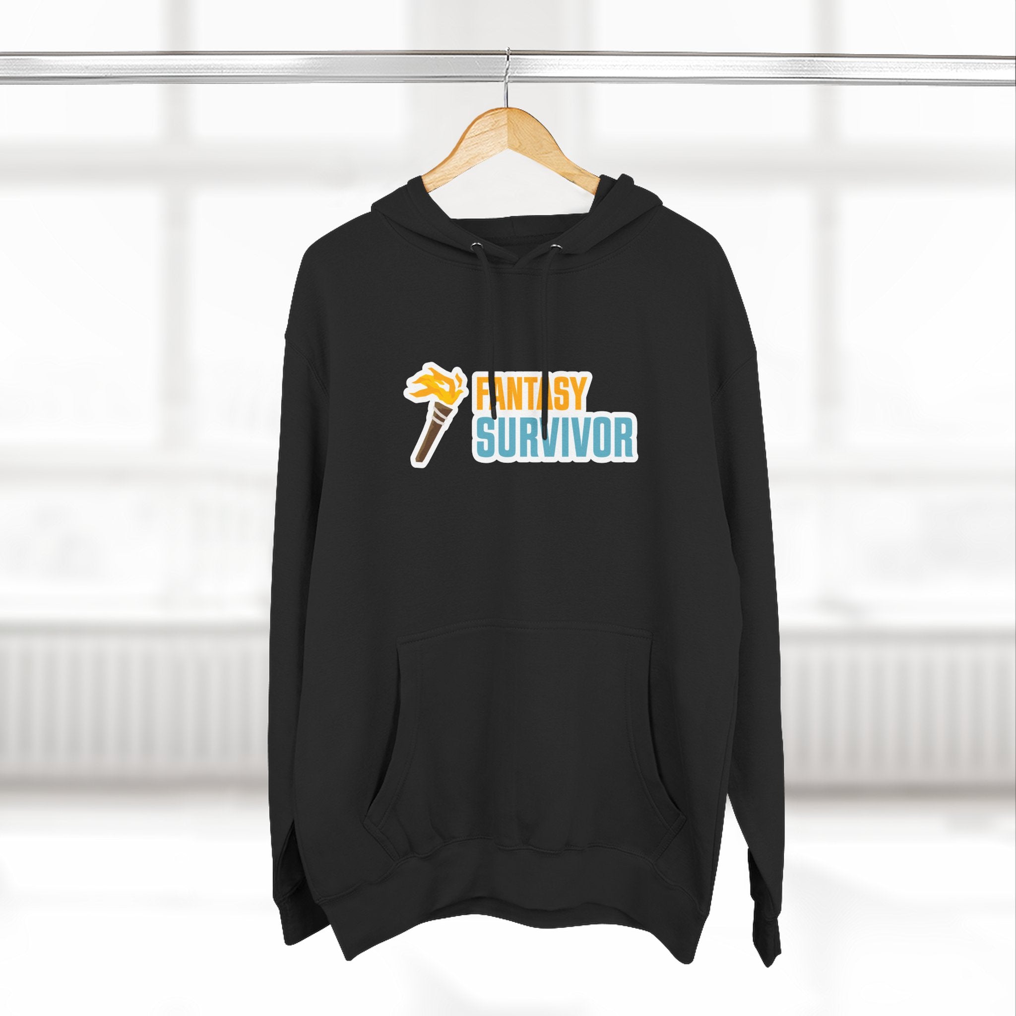 Fantasy Survivor Hoodie - Side Torch Logo