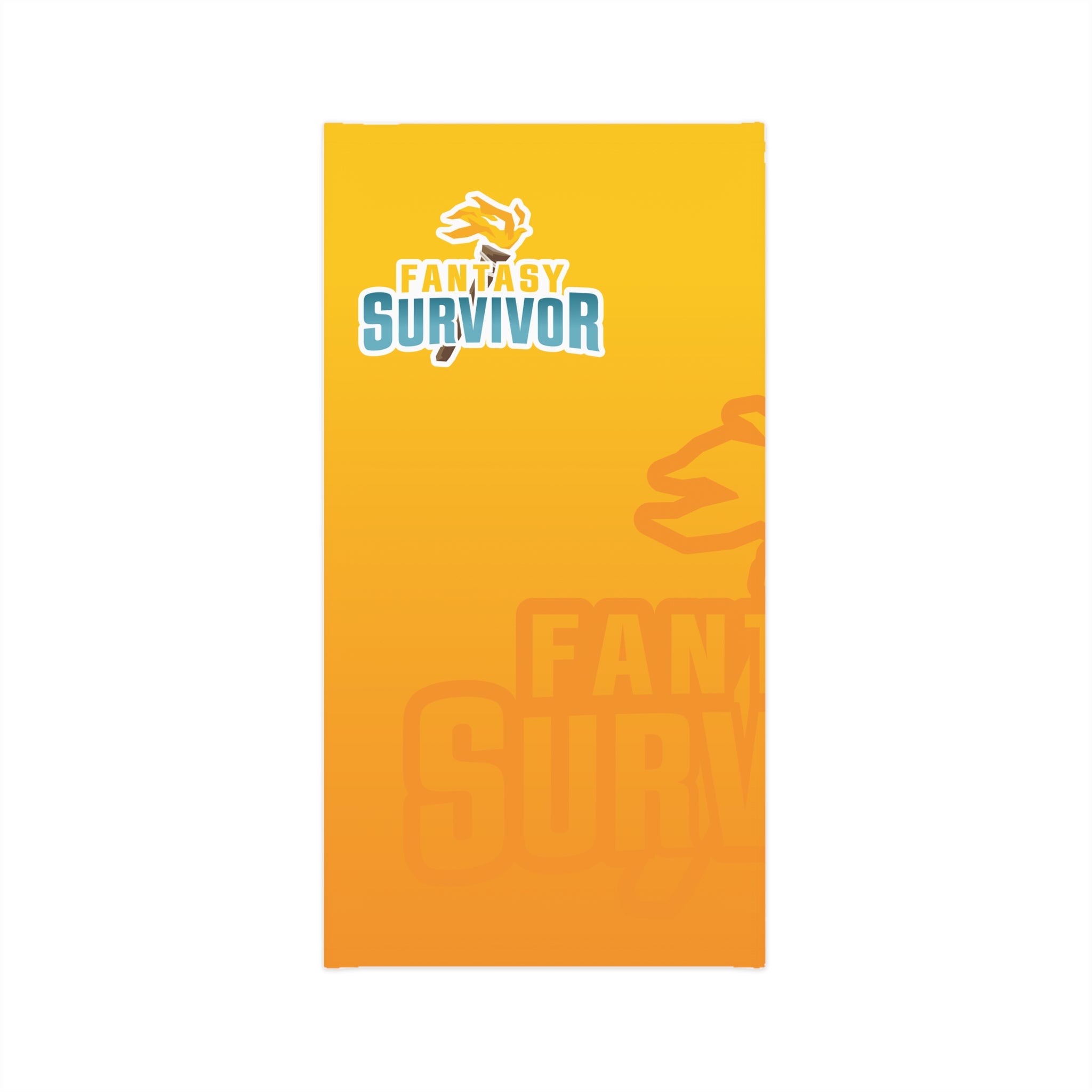 Yellow-Orange Fantasy Survivor neck gaiter