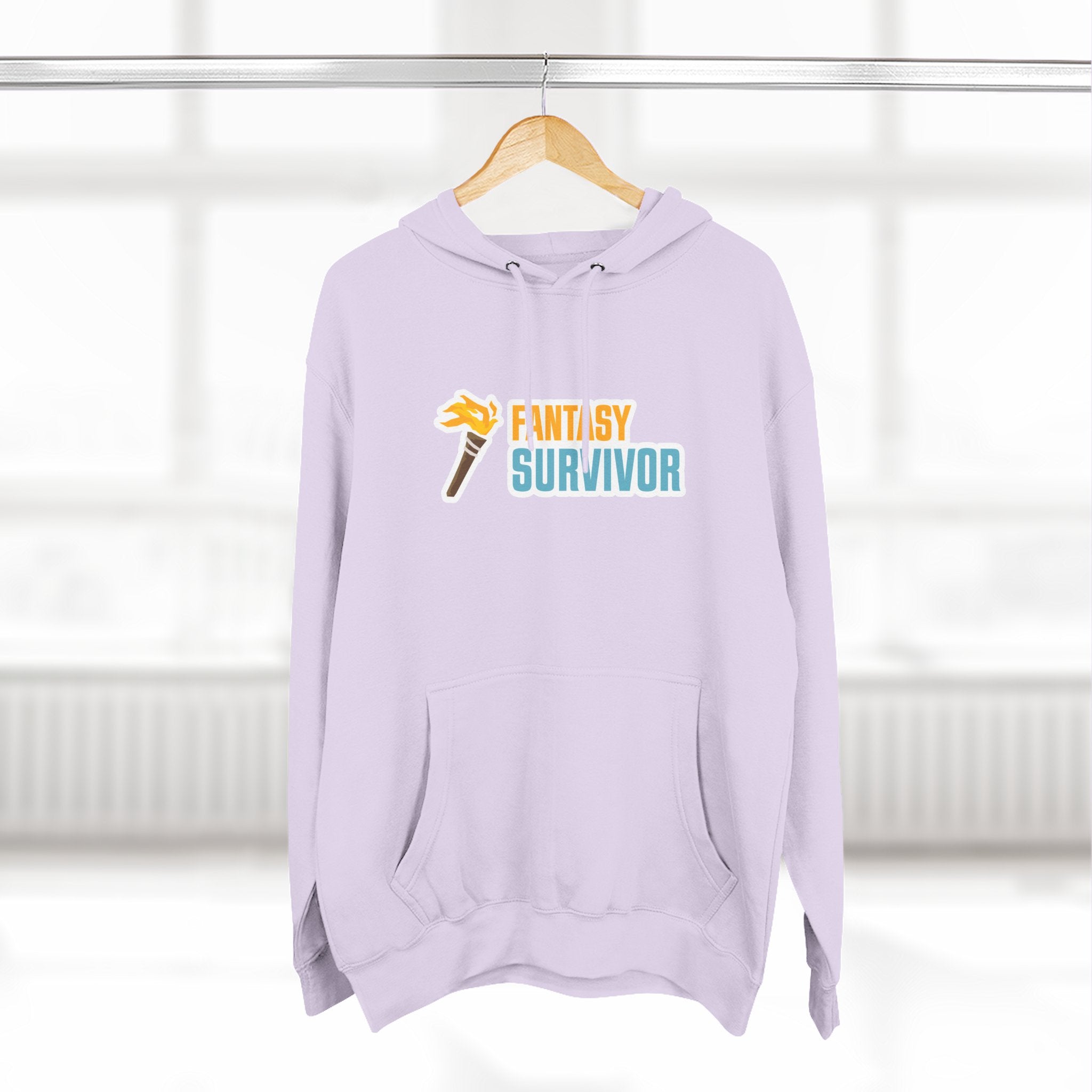 Fantasy Survivor Hoodie - Side Torch Logo